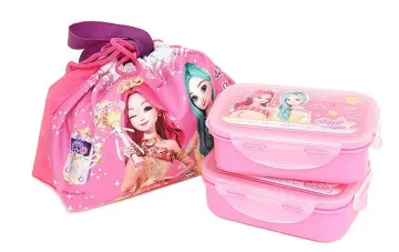 Girl Princess Secret Jouju Kids Stainless Lunch box With Bag Set