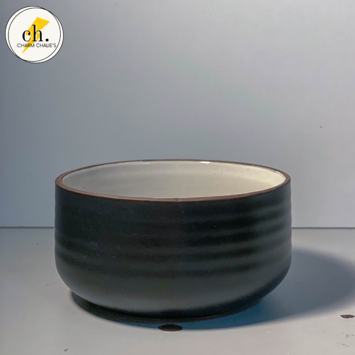 ceramic-bowl-ชุดชามเซรามิค-ถ้วยเซรามิค-ขาวดำ-มินิมอล-เข้าไมโครเวฟได้-พร้อมส่ง