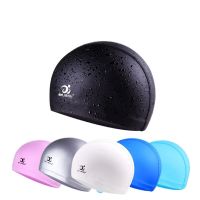 Swimming Cap Waterproof Breathable Comfortable PU Coated Swimming Cap Swimming Supplies Adult Oversized Swimming Cap