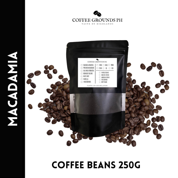 Macadamia Premium Whole Coffee Beans 250g by Coffee Grounds PH Lazada PH