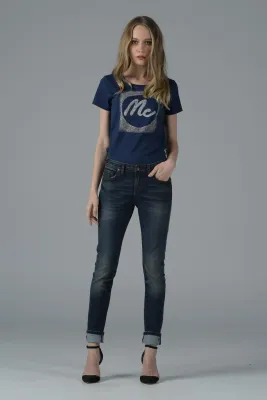 Mc Jeans กางเกงยีนส์ กางเกงขายาว ทรงขาเดฟ สียีนส์ ทรงสวย คลาสสิค MAD7224