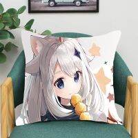 (Inventory) Genshin Impact Autumn Decorative Pillow Cover 45X45 Sofa Cushion Small (Contact Seller) Support free customization. Double sided printing design for pillows)