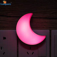 LumiParty LED Light Sensor ควบคุม Mini Moon Shape Night Light สำหรับนอนหลับ【คลังสินค้าพร้อม】