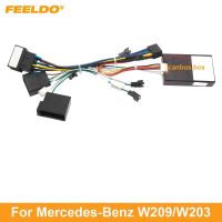 FEELDO Car 16pin Audio Wiring Harness Adapter  For Mercedes-Benz W209(02-06)/W203(01-04) Stereo Installation Artificial Flowers  Plants