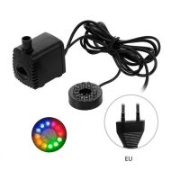 【❉HOT SALE❉】 huoyanping 15W ปั๊มน้ำแบบจุ่มไฟฟ้าขนาดเล็กนำ Rgb ไฟสระน้ำ Piscina น้ำพุพิพิธภัณฑ์สัตว์น้ำถังบ่อปลาโวลต์มอเตอร์ไฟฟ้ายุโรป Us Au สหราชอาณาจักร