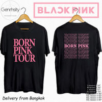 ️‍[พร้อมส่ง] T-shirt #BLACKPINK เสื้อดาว Women Unisex born pink tour Tee cotton️‍s-5xl