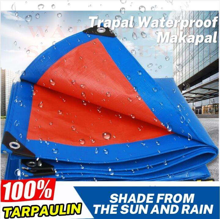 100% Waterproof Trapal Waterproof Makapal Heavy Duty Lona Heavy Duty ...