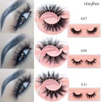 Mink Eyelashes Hand Made Crisscross False Eyelashes Cruelty Free Dramatic 3D Mink Lashes Long Lasting Faux Cils for Makeup Tools