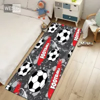 Football Rug For Kids Room Cartoon Soccer Children Carpet For Boys Custom Large Size Carpet For Living Room Foot Mat Bathroom