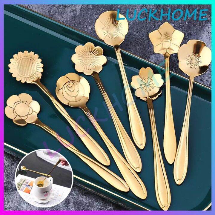 Sendok Bunga Sendok Teh Kopi Set Tea Spoon Mewah Berkelas Tea Time With Love Lazada Indonesia 5387