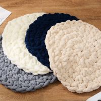 Nordic 50cm/90cm Big Cushion Knitted Round Chair Cushion Thick Hand-Woven Bedroom Window Cushion Ins Sofa Seat Cushion