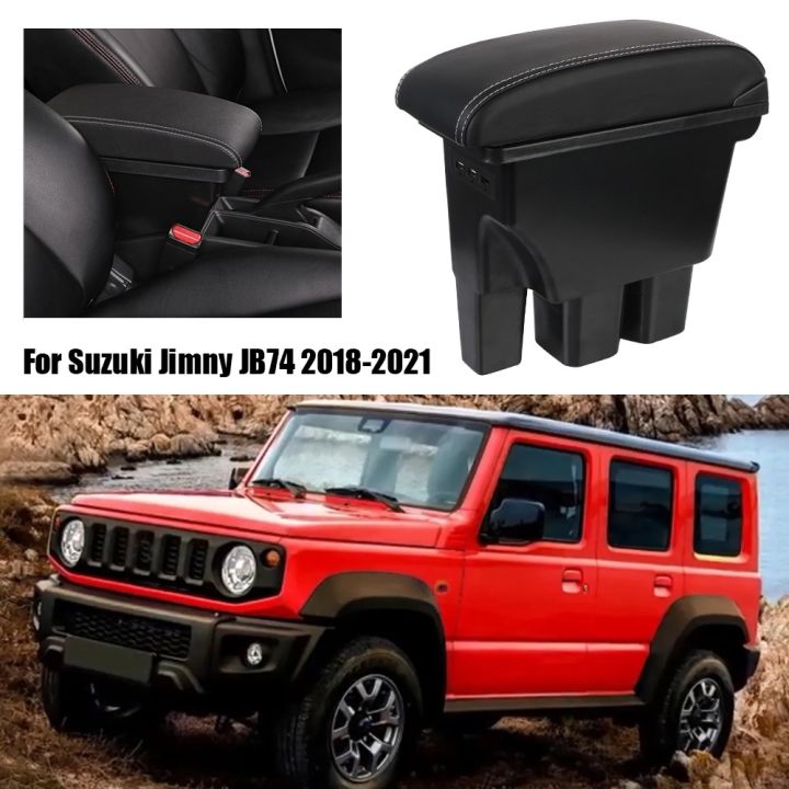 car armrest box Storage Box For Suzuki Jimny JB74 USB Car Armrest