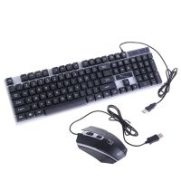 USB Charging Light Keyboard and Mouse Kit Rainbow LED Gaming Equipment for PS4 Q1JC