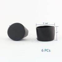 【cw】 soft rubber external end for round stand 1-1/4 quot; 32mm pipe cap 6 pc