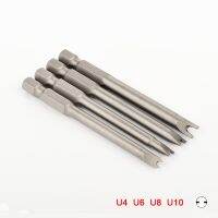 4ชิ้น75มมยาวประแจ1/4 "6.35มม Hex Shank แม่เหล็กรูปตัวยู U4 U6 U8 U10ชุดบิตไขควงไฟฟ้า