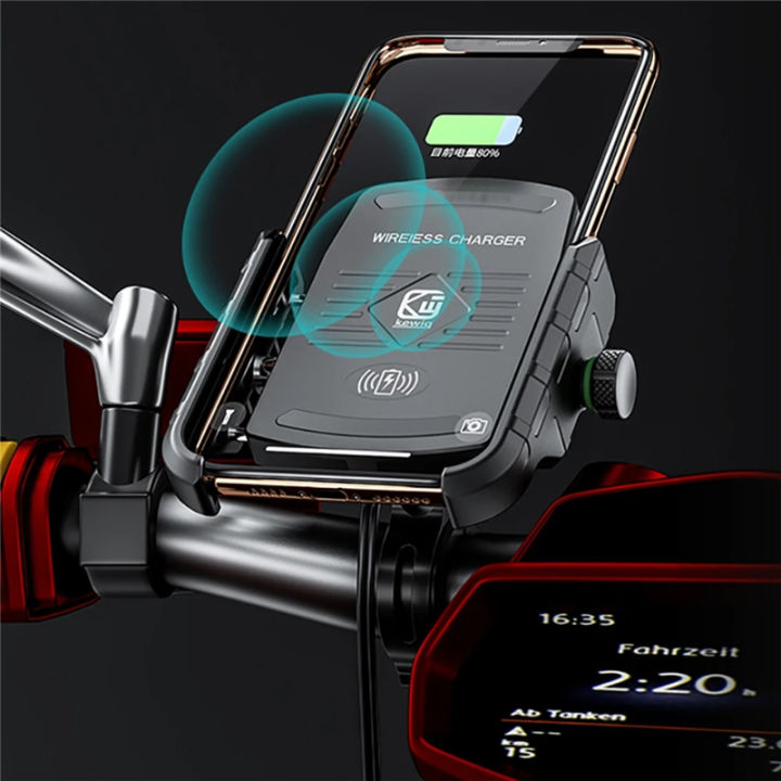 pemegang-efon-motosikal-cepat-tanpa-wayar-mengecas-pengecas-usb-pantas-รถจักรยานยนต์ขาตั้งกระจก-sokongan-ที่ยึดมือจับโทรศัพท์มือถือ
