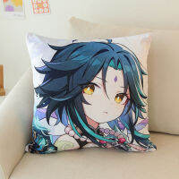 njhgj Anime Man Zhongli Thunder General Gan Yudi Luke Walnut Palace Square Pillow Plush Toy ขายส่งของขวัญ nalkhglka