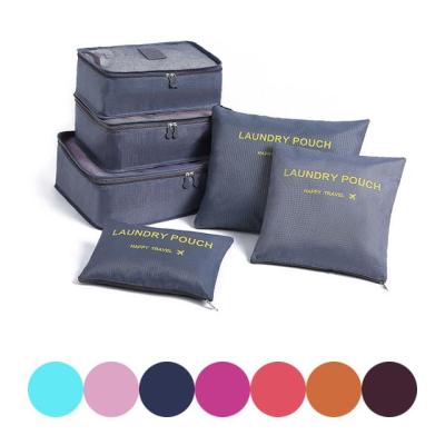 【CC】 6 Pieces/set Shoe Organizer Traveling Compression Packing Cubes Suitcase Luggage Organizers Storage