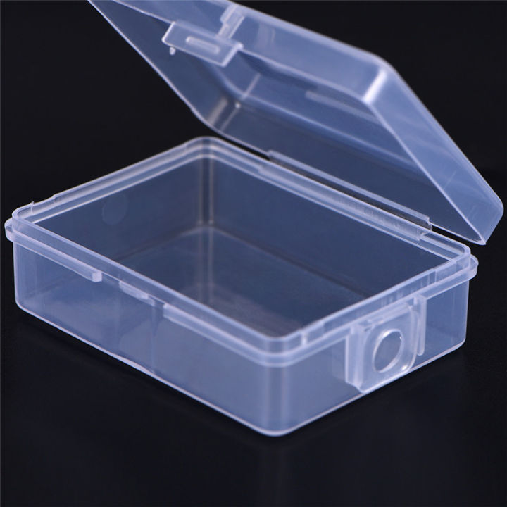 shiqinbaihuo-มังคุดซื้อ2ชิ้นเล็กใสกล่องเก็บของพลาสติกชัดเจนกล่องแสดงผลอเนกประสงค์