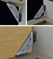 ℗▥✽ 4pcs High quality Stainless Steel Support Right Angle Code Fixed Bracket Corner Brace Furniture Accessories