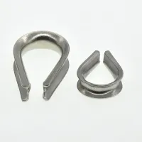 【CW】 toM24 Wire Rope Cable Thimbles Clamps Grade tainless Wear and rust Boat Sleeve Clip Fittings Crimps Collar