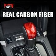 Buyv Sợi Carbon Thật Đầu Cần Số Xe Hơi Sticker bọc tay nắm xoay Nội thất