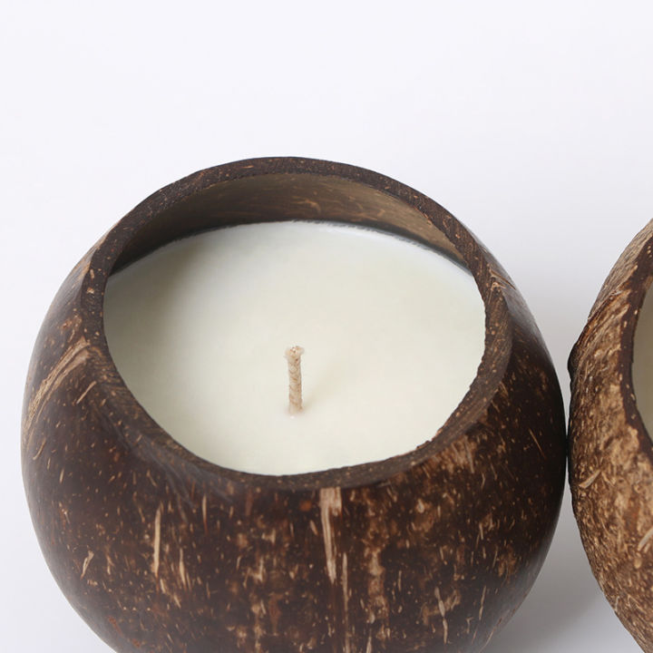 coconut-shell-candle-holder-without-candle-coconut-candlestick-romantic-decor-household-ornament-natural-coconut-bowl-desk-decor