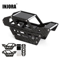 Injia คาร์บอนไฟเบอร์และอลูมิเนียมแชสซีชุดร็อค Buggy กรอบม้วนกรงร่างกายเชลล์สำหรับ124 RC ตีนตะขาบ Axial SCX24อัพเกรดชิ้นส่วน