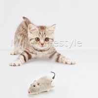 MAYA หนูไขลาน ของเล่นสำหรับแมว หลากสี Clockwork Plush Toy Mouse