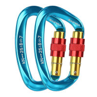 XINDA 25KN C Arabiner คลิปมืออาชีพปีนหน้าผาสกรูล็อคหนัก Carabiners สำหรับปีนเขา,Mountaineer,เปลญวน,ตั้งแคมป์