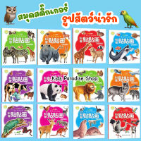 สมุดสติ๊กเกอร์รูปสัตว์น่ารัก สีสันสดใส มีให้เลือก 12 แบบ พัฒนากล้ามเนื้อมือ เสริมสร้างการเรียนรู้ ช่วยในการจดจำ