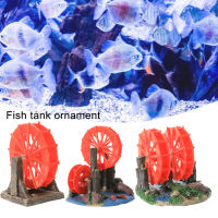 Unfading สีตกแต่งเรซิ่นเครื่องประดับถังปลาจำลอง Aquarium Waterwheel ตกแต่งหิน Aquarium อุปกรณ์เสริม Aquarium ภูมิทัศน์ Unfading