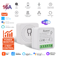 E Life Smart Store Tuya MINI Wifi Switch Module 16A Overload Protect Power Energy Monitor Power Metering 2-Way Control Switches DIY Tuya APP Dimmer Switch Module Works For Alexa Google Home No Need Gateway