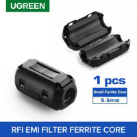 UGREEN #20305 ตัวกรองสัญญาณรบกวน Ferrite Core 5.5mm Cable Filter Nickel-zinc Noise Suppressor EMI RFI Clip Choke