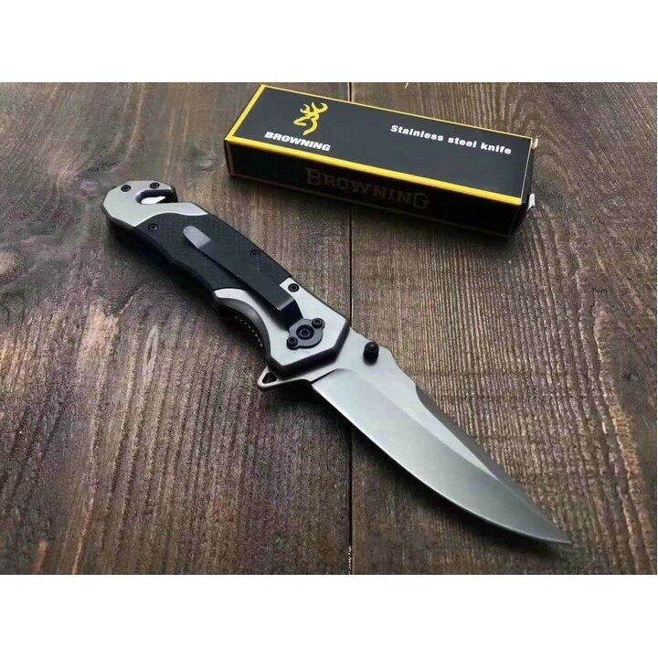 มีดพับ-browning-folding-knife-f118-มีดพับ-มีดพก-มีดแคมป์ปิ้ง-มีดเดินป่า-มีดป้องกันตัว-มีดพับอเนกประสงค์