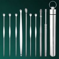 10/8/6pcs Ear Wax Pickers Care Stainless Ear Pick Wax Remover Curette Ear Scoop Spoon Earwax Ear Cleaner Spoon Ear Clean Tools