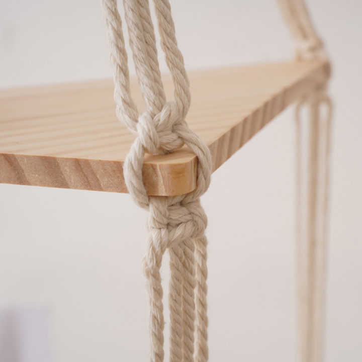 bedroom-decor-cotton-rope-weaving-living-room-storage-wooden-clapboard-wall-hanging-shelf-clapboard-corner-shelf