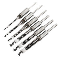 1Pcs 6-25Mm HSS Twist Square Hole เจาะ Bits Auger Mortising Chisel Extended Saw สำหรับงานไม้เครื่องมือ