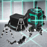 ZEAST 12 Lines Blue-green Laser Levels 3D Auto Self-Leveling Wireless Remote 360 Horizontal&amp;Vertical Cross Strong Lines tripod