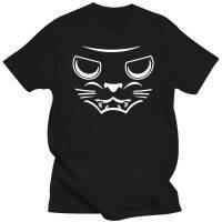 Devil Cat T shirt Wave The Heart Line hip hop Lover Cool Tees 100% Cotton Black Hip Hop Tshirt XS-6XL