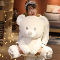 【ของเล่นตุ๊กตา】 Hot Nice 1PC 25cm-60cm Huggable Stuffed High Quality Classic White Teddy Bear Plush Toys Cute Dolls Lovely Gift for Girls