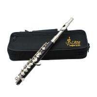 ขลุ่ยขนาดครึ่ง Piccolo Cupronickel Silver Plated C Key Tone 16หลุม Piccolo W Stick Case ไขควง Woodwind Instruments