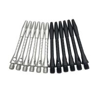 ◆✎ High-quality 6Pcs/Lot Darts Accessories Shaft Aluminium Alloy Material 45mm Shafts Silvery White And Black Two Colour Dart