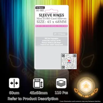 Sleeve Kings Mini Euro Card Sleeves (45x68mm) - 110 Pack, -SKS-8803 –  sleevekings