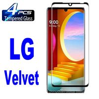 ฟิล์มกระจกนิรภัย2/4ชิ้นสำหรับ Lg Velvet/ ปีกหน้าจอ Lg ป้องกันเต็มรูปแบบ Lm-g900em 5G ฝาครอบ G9 Lm-g900n Lg