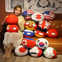10cm Cute Polandball Plush Toys Stuffed Soft Anime Country Ball Plush Pillow Cosplay National Flag Gift for Kids