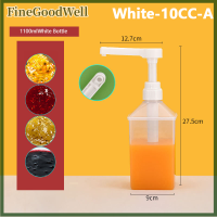 FineGoodWell ที่จ่ายของเหลวขนาด10 15 20 30CC ขวดน้ำเชื่อมหยดพร้อมหัวปั๊มไฮดรอลิกหัวฉีดโถใส่น้ำผึ้งในครัว