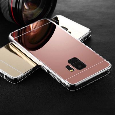 （SPOT EXPRESS） Luxury Gold กระจก TPU Soft สำหรับ Samsung Galaxy J4 Plus J415F J415 M51 J6plus J8 J6 2018กระเป๋าโทรศัพท์ฝาครอบ A32 4G 5G A22