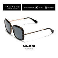 HAWKERS Black GLAM Sunglasses for Men and Women. UV400 Protection. Official Product designed in Spain130001