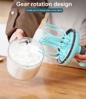 Manual Cream Beater Easy Beater Foamer Rotate Hand Push Whisk Mixer Egg Cream Stirrer Sauce Shaker Cake Blend Kitchen Bake Tools